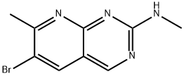 Pyrido[2,3-d]pyrimidin-2-amine, 6-bromo-N,7-dimethyl- Structural