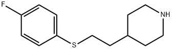 Piperidine, 4-[2-[(4-fluorophenyl)thio]ethyl]- Structural