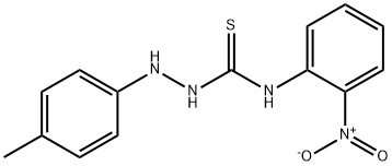 Hydrazinecarbothioamide, 2-(4-methylphenyl)-N-(2-nitrophenyl)- Structural