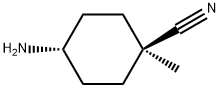 rel-(1r,4r)-4-amino-1-methylcyclohexane-1-carbonitrile Structural