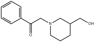 Ethanone, 2-[3-(hydroxymethyl)-1-piperidinyl]-1-phenyl- Structural