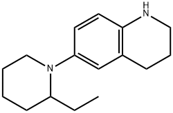 Quinoline, 6-(2-ethyl-1-piperidinyl)-1,2,3,4-tetrahydro- Structural