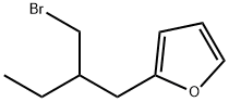 Furan, 2-[2-(bromomethyl)butyl]- Structural