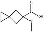 Spiro[2.3]hexane-5-carboxylic acid, 5-(methylthio)- Structural