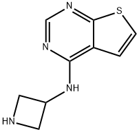 Thieno[2,3-d]pyrimidin-4-amine, N-3-azetidinyl- Structural