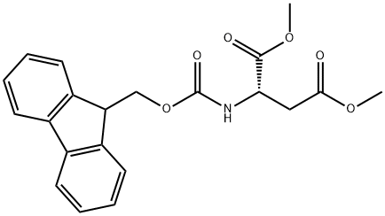 L-Aspartic acid, N-[(9H-fluoren-9-ylmethoxy)carbonyl]-, dimethyl ester (9CI) Structural