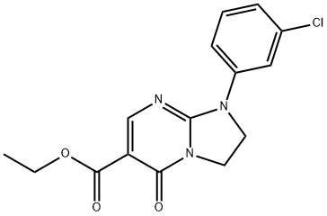 Imidazo[1,2-a]pyrimidine-6-carboxylic acid, 1-(3-chlorophenyl)-1,2,3,5-tetrahydro-5-oxo-, ethyl ester Structural