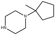 Piperazine, 1-(1-methylcyclopentyl)- Structural