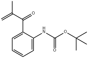 Carbamic acid, N-[2-(2-methyl-1-oxo-2-propen-1-yl)phenyl]-, 1,1-dimethylethyl ester Structural