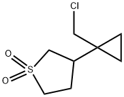 Thiophene, 3-[1-(chloromethyl)cyclopropyl]tetrahydro-, 1,1-dioxide Structural