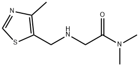 Acetamide, N,N-dimethyl-2-[[(4-methyl-5-thiazolyl)methyl]amino]- Structural