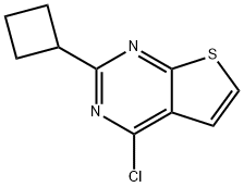 Thieno[2,3-d]pyrimidine, 4-chloro-2-cyclobutyl- Structural
