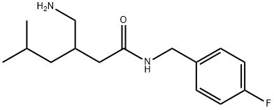 Hexanamide, 3-(aminomethyl)-N-[(4-fluorophenyl)methyl]-5-methyl- Structural