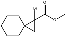Spiro[2.5]octane-1-carboxylic acid, 1-bromo-, methyl ester Structural