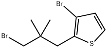 Thiophene, 3-bromo-2-(3-bromo-2,2-dimethylpropyl)- Structural