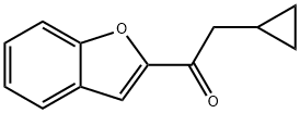 Ethanone, 1-(2-benzofuranyl)-2-cyclopropyl- Structural