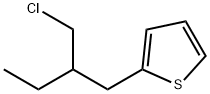 Thiophene, 2-[2-(chloromethyl)butyl]- Structural