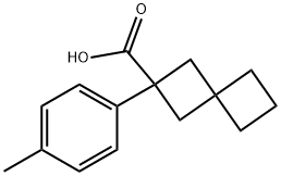 Spiro[3.3]heptane-2-carboxylic acid, 2-(4-methylphenyl)- Structural