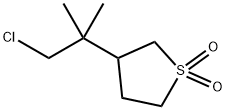 Thiophene, 3-(2-chloro-1,1-dimethylethyl)tetrahydro-, 1,1-dioxide Structural