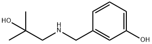 Phenol, 3-[[(2-hydroxy-2-methylpropyl)amino]methyl]- Structural
