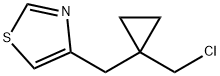Thiazole, 4-[[1-(chloromethyl)cyclopropyl]methyl]- Structural