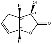 Rel-(3S,3aS,6aS)-3-hydroxy-3,3a,4,6a-tetrahydro-2H-cyclopenta[b]furan-2-one Structural