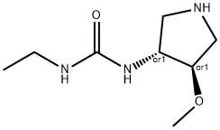 Urea, N-ethyl-N'-[(3R,4R)-4-methoxy-3-pyrrolidinyl]-, rel- Structural