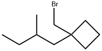 Cyclobutane, 1-(bromomethyl)-1-(2-methylbutyl)- Structural