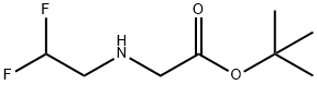 Glycine, N-(2,2-difluoroethyl)-, 1,1-dimethylethyl ester Structural