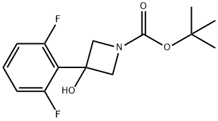 tert-Butyl 3-(2,6-difluorophenyl)-3-hydroxyazetidine-1-carboxylate Structural