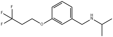 isopropyl[3-(3,3,3-trifluoropropoxy)benzyl]amine Structural