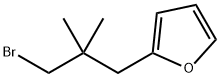 Furan, 2-(3-bromo-2,2-dimethylpropyl)- Structural