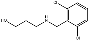 Phenol, 3-chloro-2-[[(3-hydroxypropyl)amino]methyl]- Structural
