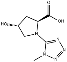L-Proline, 4-hydroxy-1-(1-methyl-1H-tetrazol-5-yl)-, (4R)- Structural