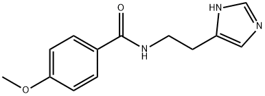 Benzamide, N-[2-(1H-imidazol-5-yl)ethyl]-4-methoxy- Structural