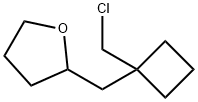 Furan, 2-[[1-(chloromethyl)cyclobutyl]methyl]tetrahydro- Structural