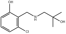 Phenol, 3-chloro-2-[[(2-hydroxy-2-methylpropyl)amino]methyl]- Structural