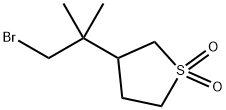 Thiophene, 3-(2-bromo-1,1-dimethylethyl)tetrahydro-, 1,1-dioxide Structural