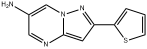 Pyrazolo[1,5-a]pyrimidin-6-amine, 2-(2-thienyl)- Structural