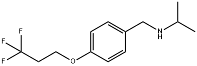 isopropyl[4-(3,3,3-trifluoropropoxy)benzyl]amine Structural