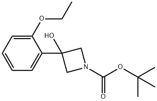 tert-Butyl 3-(2-ethoxyphenyl)-3-hydroxyazetidine-1-carboxylate Structural
