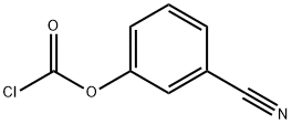 Carbonochloridic acid, 3-cyanophenyl ester Structural
