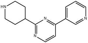 Pyrimidine, 2-(4-piperidinyl)-4-(3-pyridinyl)- Structural