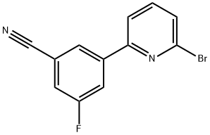 Benzonitrile, 3-(6-bromo-2-pyridinyl)-5-fluoro- Structural