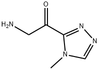 Ethanone, 2-amino-1-(4-methyl-4H-1,2,4-triazol-3-yl)- Structural