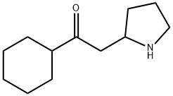Ethanone, 1-cyclohexyl-2-(2-pyrrolidinyl)- Structural