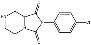 Imidazo[1,5-a]pyrazine-1,3(2H,5H)-dione, 2-(4-chlorophenyl)tetrahydro- Structural