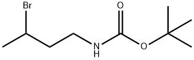Carbamic acid, N-(3-bromobutyl)-, 1,1-dimethylethyl ester Structural