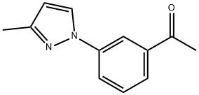 Ethanone, 1-[3-(3-methyl-1H-pyrazol-1-yl)phenyl]- Structural