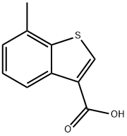 Benzo[b]thiophene-3-carboxylic acid, 7-methyl- Structural